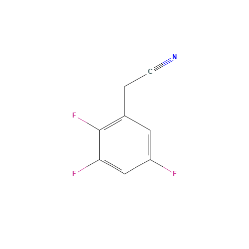 2,4,6-TRIFLUOROPHENYLACETONITRILE (CAS: 243666-14-0) - Chemical Structure and Molecular Formula 