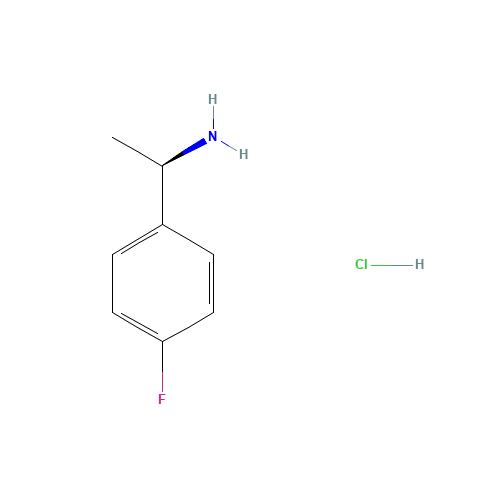 (R)-1-(4-Fluorophenyl)ethylamine hydrochloride (CAS: 321318-42-7) - Chemical Structure and Molecular Formula 