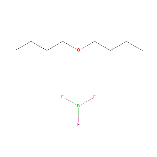 Boron trifluoride-butyl ether complex (CAS: 593-04-4) - Chemical Structure and Molecular Formula 