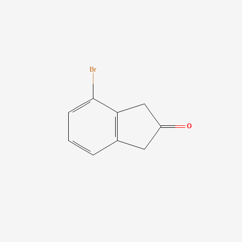 4-Bromo-2-indanone (CAS: 846032-36-8) - Chemical Structure and Molecular Formula 