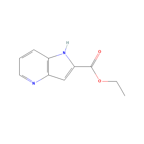 1H-Pyrrolo[3,2-b]pyridine-2-carboxylic acid ethyl ester (CAS: 17288-32-3) - Chemical Structure and Molecular Formula 
