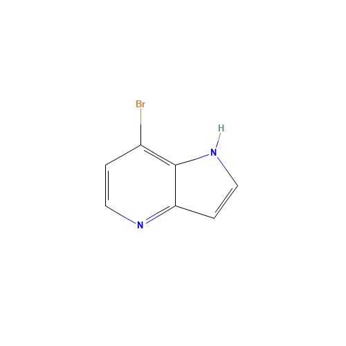 7-bromo-1H-pyrrolo[3,2-b]pyridine (CAS: 1190318-63-8) - Chemical Structure and Molecular Formula 