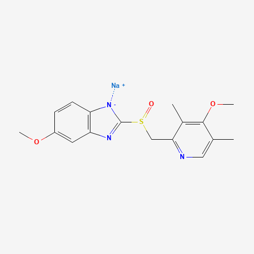 Omeprazole sodium (CAS: 95510-70-6) - Chemical Structure and Molecular Formula 