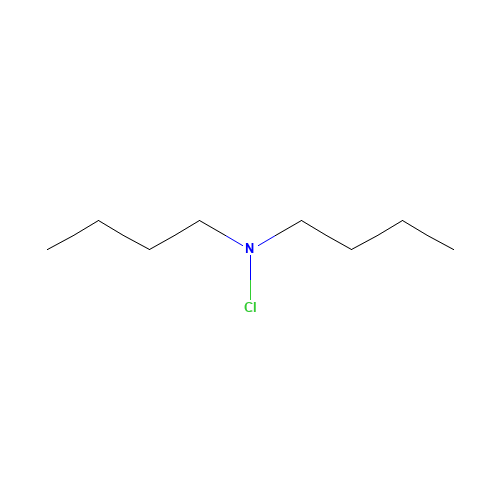 N-butyl-N-chloro-1-butanamine (CAS: 999-33-7) - Chemical Structure and Molecular Formula 