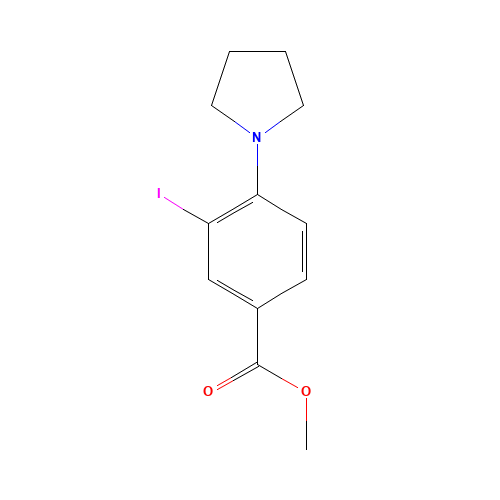methyl 3-iodo-4-(pyrrolidin-1-yl)benzoate (CAS: 1131614-28-2) - Related Chemical Product