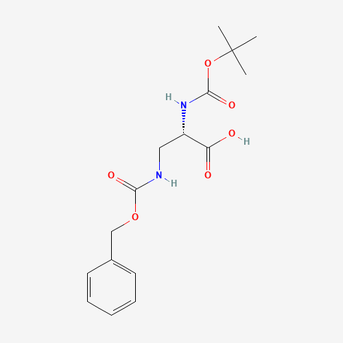 BOC-DAP(Z)-OH (CAS: 65710-57-8) - Chemical Structure and Molecular Formula 