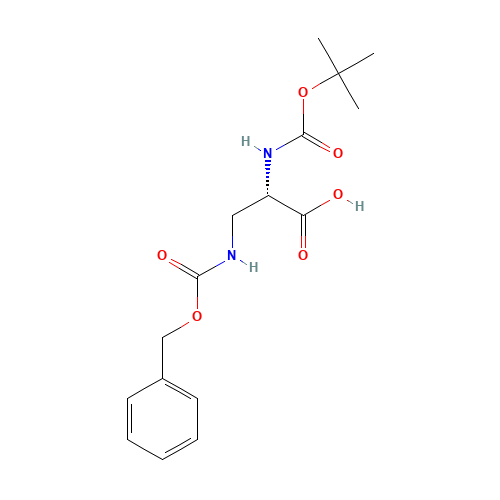 BOC-DAP(Z)-OH (CAS: 65710-57-8) - Chemical Structure and Molecular Formula 