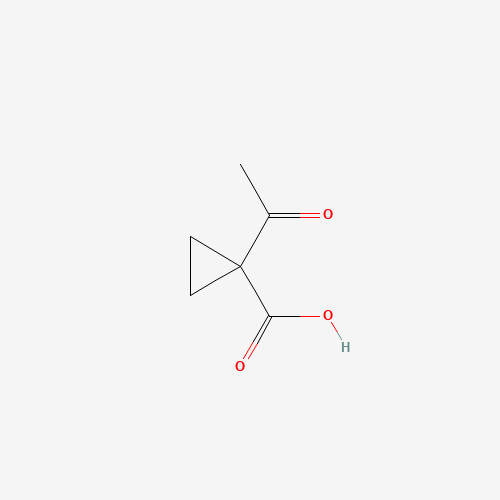 CYCLOPROPANECARBOXYLIC ACID,1-ACETYL- (CAS: 56172-71-5) - Chemical Structure and Molecular Formula 