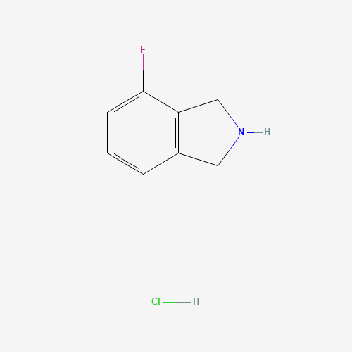 4-FLUORO-ISOINDOLINE HCL (CAS: 924305-06-6) - Chemical Structure and Molecular Formula 