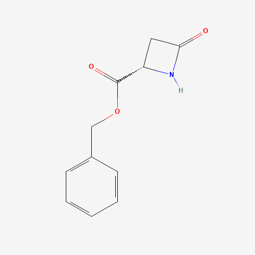 (S)-BENZYL 2-AZETIDINONE-4-CARBOXYLATE (CAS: 72776-05-7) - Chemical Structure and Molecular Formula 