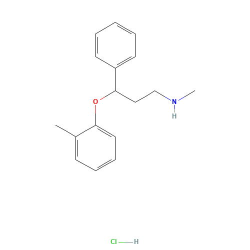 N-METHYL-GAMMA-(2-METHYLPHENOXY)BENZENEPROPANAMINE HYDROCHLORIDE (CAS: 82857-40-7) - Related Chemical Product