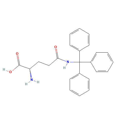 H-Gln(Trt)-OH (CAS: 102747-84-2) - Chemical Structure and Molecular Formula 