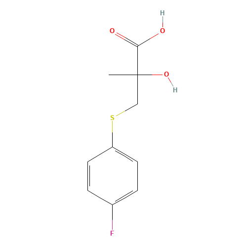 3-[(4-Fluorophenyl)thio]-2-hydroxy-2-methylpropanoic acid (CAS: 339530-91-5) - Related Chemical Product