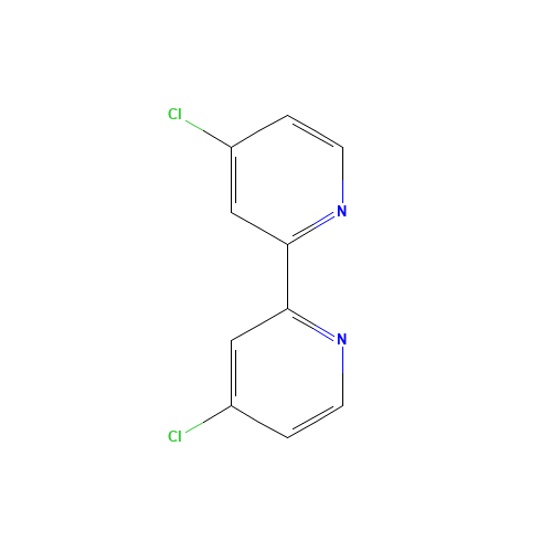 4,4'-DICHLORO-2,2'-BIPYRIDINE (CAS: 1762-41-0) - Chemical Structure and Molecular Formula 