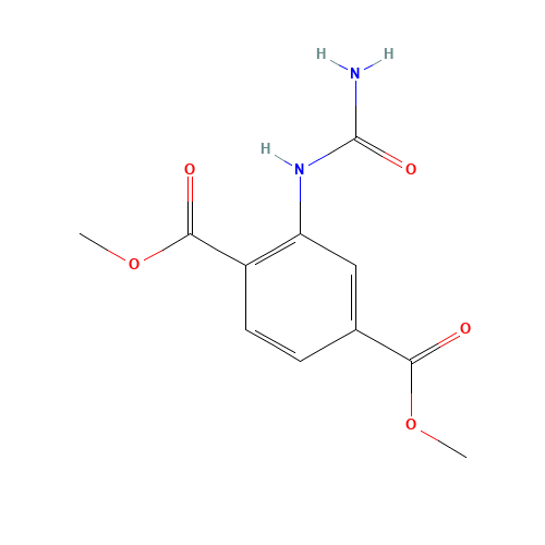 dimethyl 2-ureidoterephthalate (CAS: 956100-56-4) - Chemical Structure and Molecular Formula 