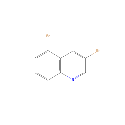 3,5-dibromoquinoline (CAS: 101861-59-0) - Chemical Structure and Molecular Formula 