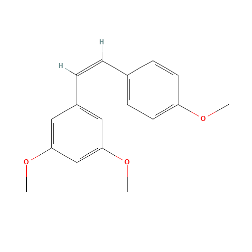 CIS-TRIMETHOXY STILBENE (CAS: 94608-23-8) - Chemical Structure and Molecular Formula 