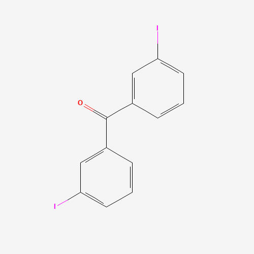 3,3'-Diiodobenzophenone (CAS: 25186-99-6) - Chemical Structure and Molecular Formula 