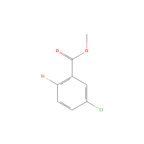 METHYL 2-BROMO-5-CHLOROBENZOATE (CAS: 27007-53-0) - Chemical Structure and Molecular Formula 