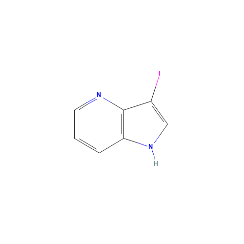 3-iodo-1H-pyrrolo[3,2-b]pyridine (CAS: 1083181-26-3) - Chemical Structure and Molecular Formula 