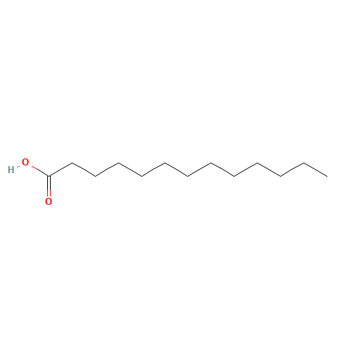 TRIDECANOIC ACID (CAS: 638-53-9) - Chemical Structure and Molecular Formula 