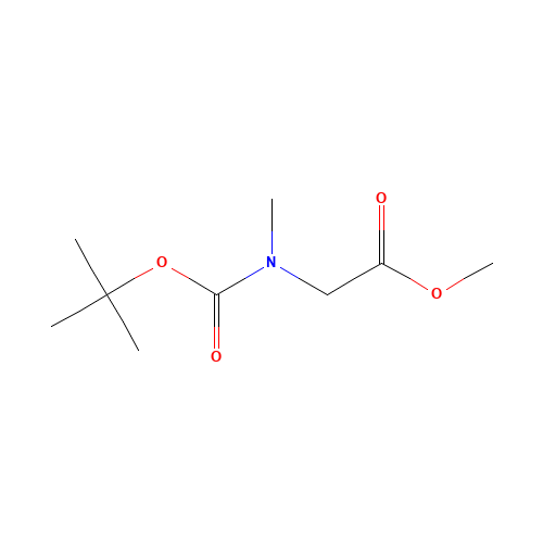 BOC-GLY-OME (CAS: 42492-57-9) - Chemical Structure and Molecular Formula 