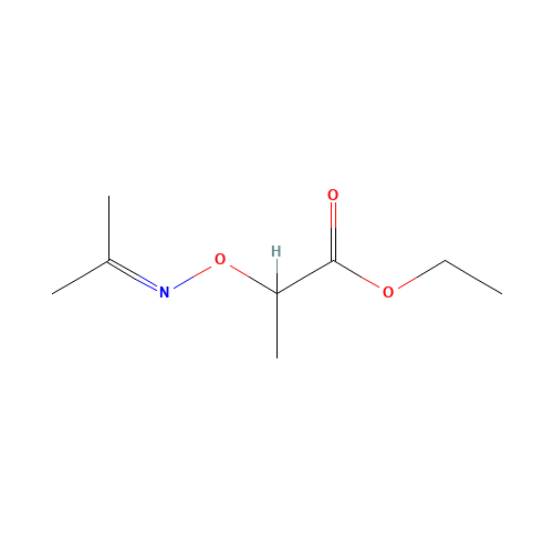 Ethyl 2-(isopropylideneaminooxy)propionate (CAS: 54716-29-9) - Chemical Structure and Molecular Formula 