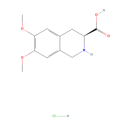1,2,3,4-Tetrahydro-6,7-dimethoxy-3-isoquinolinecarboxylic acid hydrochloride (CAS: 82586-62-7) - Related Chemical Product