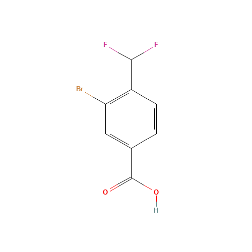 3-bromo-4-(difluoromethyl)benzoic acid (CAS: 1131615-04-7) - Related Chemical Product