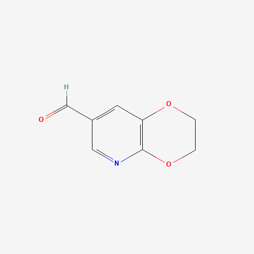 2,3-dihydro-[1,4]dioxino[2,3-b]pyridine-7-carbaldehyde (CAS: 95849-26-6) - Chemical Structure and Molecular Formula 