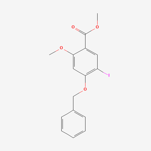 methyl 4-(benzyloxy)-5-iodo-2-methoxybenzoate (CAS: 1131587-54-6) - Related Chemical Product