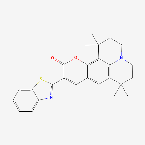 10-(2-Benzothiazolyl)-2,3,6,7-tetrahydro-1,1,7,7-tetramethyl-1H,5H,11H-(1)benzopyropyrano(6,7-8-I,j)quinolizin-11-one (CAS: 155306-71-1) - Related Chemical Product