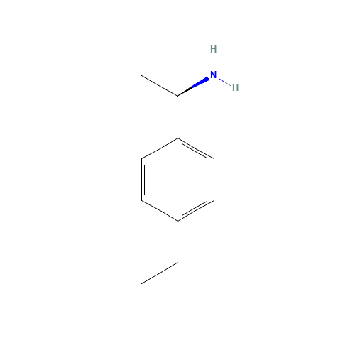 Benzenemethanamine,4-ethyl-a-methyl-,(aR)- (CAS: 292068-37-2) - Chemical Structure and Molecular Formula 