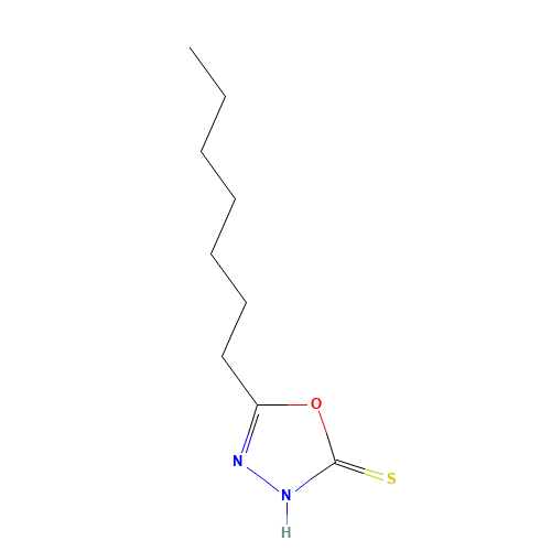 5-Heptyl-1,3,4-oxadiazole-2(3H)-thione (CAS: 66473-10-7) - Related Chemical Product