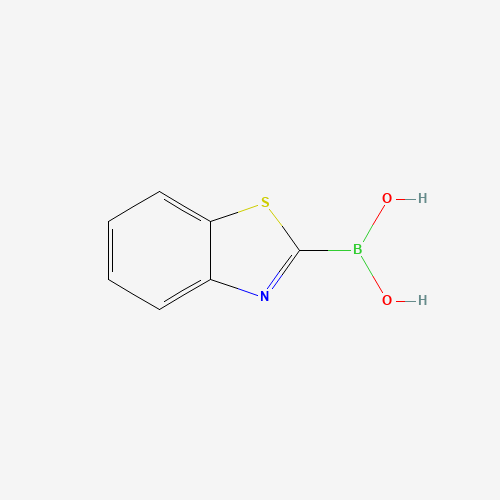 1,3-BENZOTHIAZOL-2-YLBORONIC ACID (CAS: 499769-96-9) - Chemical Structure and Molecular Formula 