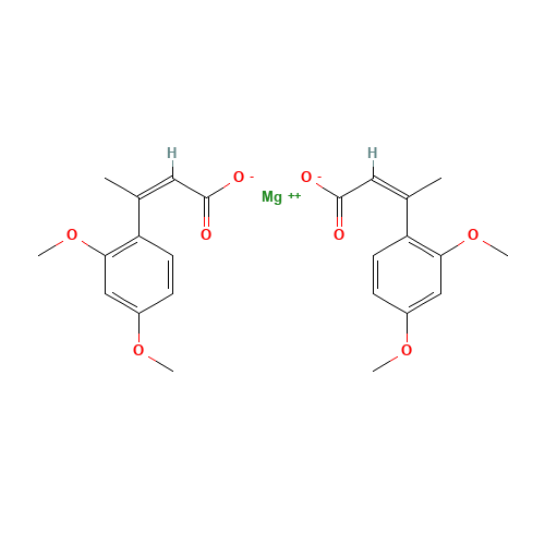 Bis[(Z)-3-(2,4-dimethoxyphenyl)-2-butenoic acid]magnesium salt (CAS: 54283-65-7) - Related Chemical Product