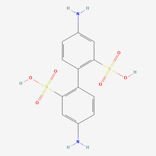 2,2'-Benzidinedisulfonic acid (CAS: 117-61-3) - Chemical Structure and Molecular Formula 