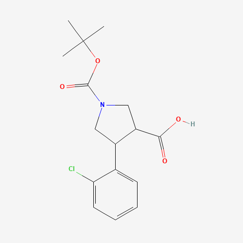 1-[(TERT-BUTYL)OXYCARBONYL]-4-(2-CHLOROPHENYL)PYRROLINE-3-CARBOXYLIC ACID (CAS: 939757-93-4) - Related Chemical Product