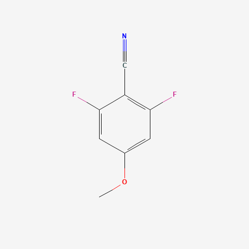 2,6-DIFLUORO-4-METHOXYBENZONITRILE (CAS: 123843-66-3) - Chemical Structure and Molecular Formula 