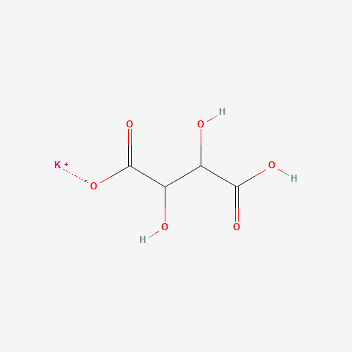 L(+)-Potassium hydrogen tartrate (CAS: 868-14-4) - Chemical Structure and Molecular Formula 