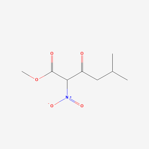 methyl 5-methyl-2-nitro-3-oxohexanoate (CAS: 1184917-62-1) - Chemical Structure and Molecular Formula 