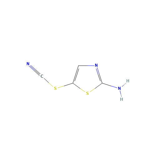 5-THIOCYANATO-THIAZOL-2-YLAMINE (CAS: 23056-10-2) - Chemical Structure and Molecular Formula 