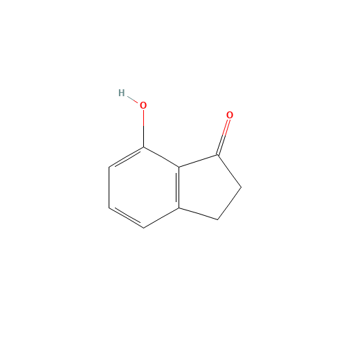 7-HYDROXY-1-INDANONE  97 (CAS: 6968-35-0) - Chemical Structure and Molecular Formula 