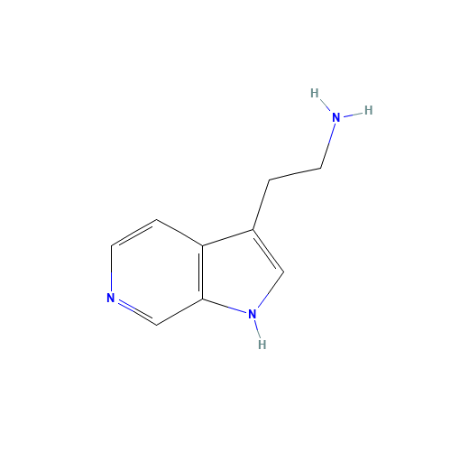 2-(1H-pyrrolo[2,3-c]pyridin-3-yl)ethanamine (CAS: 933736-82-4) - Chemical Structure and Molecular Formula 