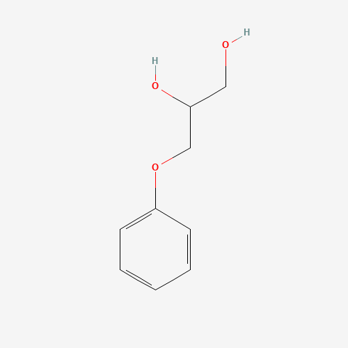 3-Phenoxy-1,2-propanediol (CAS: 538-43-2) - Chemical Structure and Molecular Formula 