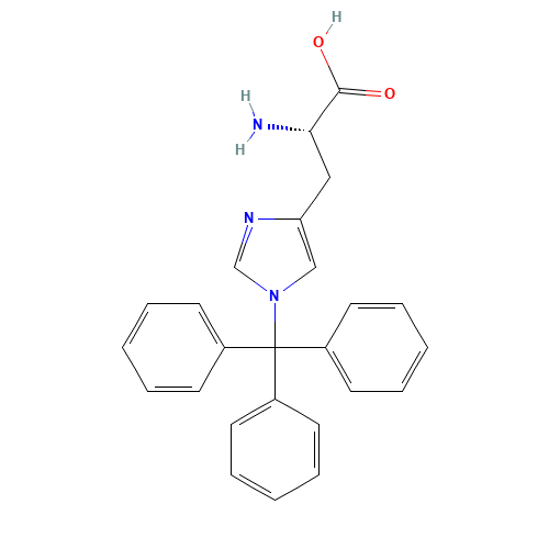 H-HIS(TRT)-OH (CAS: 35146-32-8) - Chemical Structure and Molecular Formula 