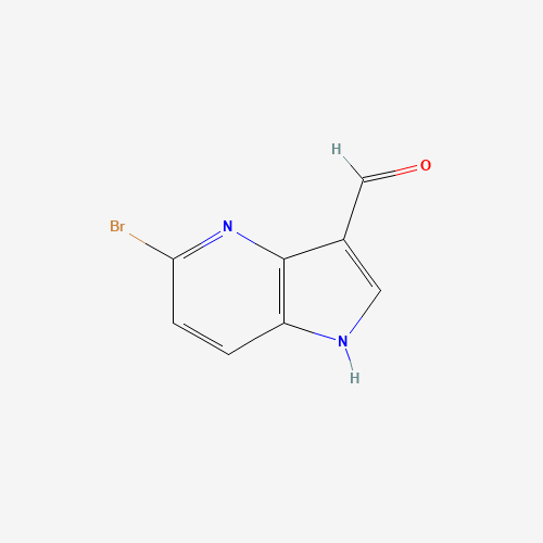5-bromo-1H-pyrrolo[3,2-b]pyridine-3-carbaldehyde (CAS: 1190317-82-8) - Chemical Structure and Molecular Formula 