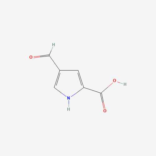 4-Formyl-1H-pyrrole-2-carboxylic acid (CAS: 7126-53-6) - Chemical Structure and Molecular Formula 