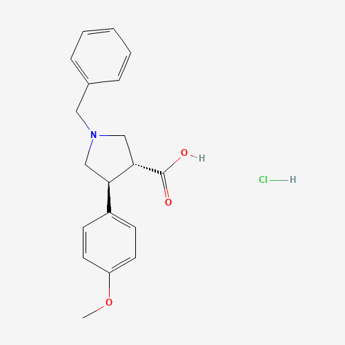 1-BENZYL-4-(4-METHOXY-PHENYL)-PYRROLIDINE-3-CARBOXYLIC ACID HYDROCHLORIDE (CAS: 698359-62-5) - Related Chemical Product