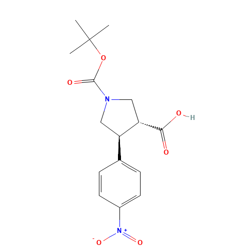 Trans-1-Boc-4-(4-nitrophenyl)pyrrolidine-3-carboxylic acid (CAS: 959579-94-3) - Related Chemical Product